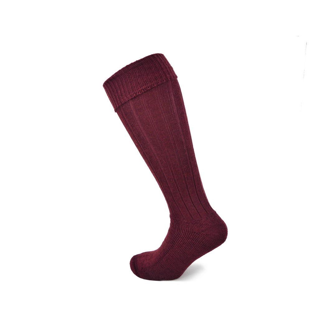 Burgundy boot socks clearance